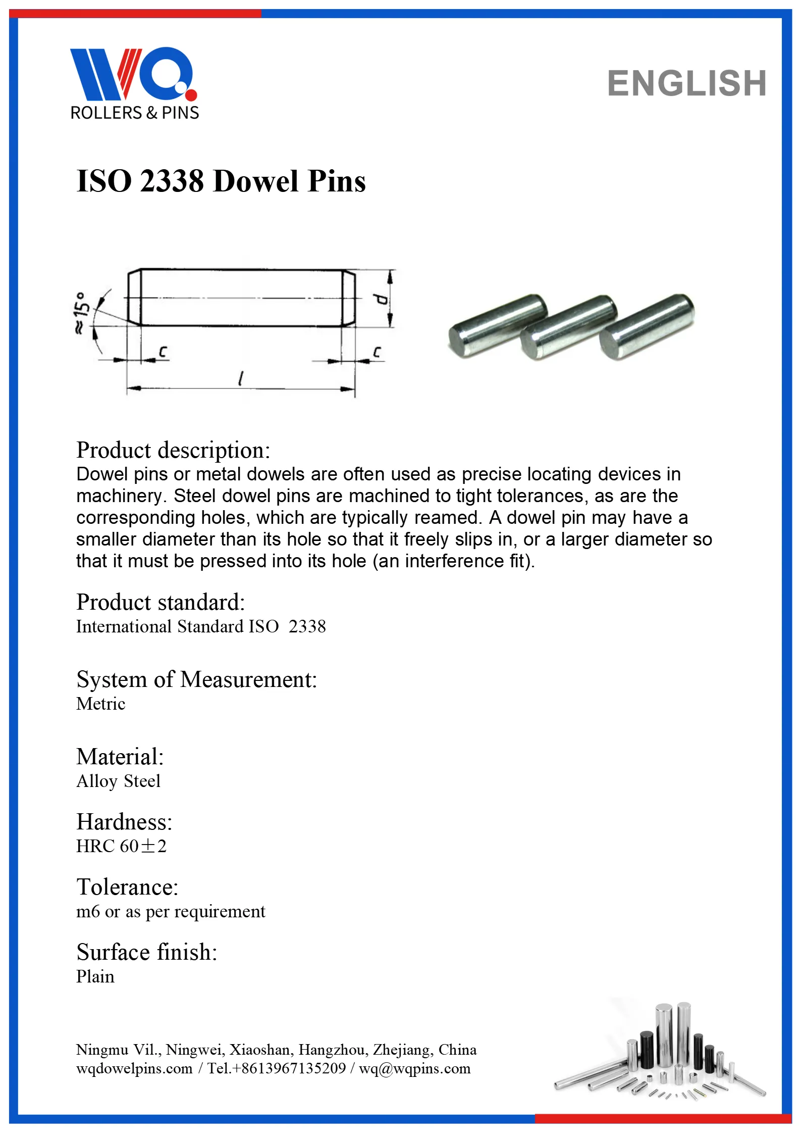 ISO 2338 Catalogue01